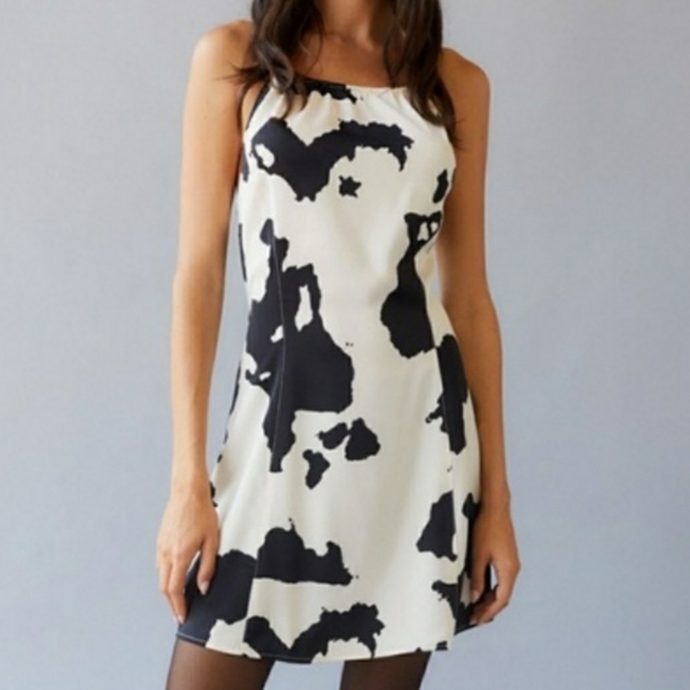 Small urban outfitters cowprint mini dress